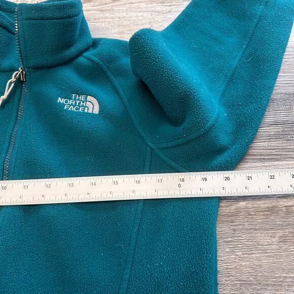 The North Face Teal Women M Polar Fleece Gorpcore Mock Collar Outdoor Jacket - Picture 6 of 10